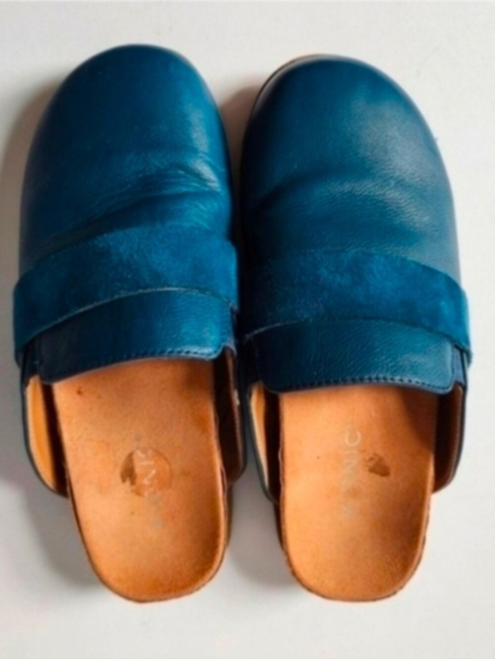 Vionic Blue AMBROSIA Mules with Rounded Toe, US Women's Size 7.5